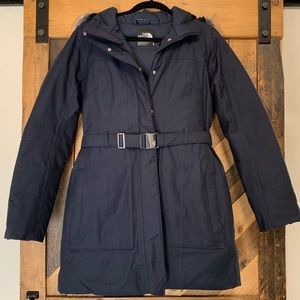 The North Face | Navy Blue Down Parka/Snow Jacket